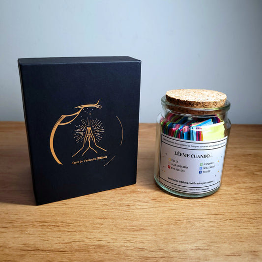 Frasco de versículos bíblicos